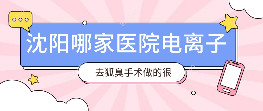 沈阳哪家医院电去狐臭手术做的很不错？崭新沈阳电去狐臭排行排名10医院揭晓