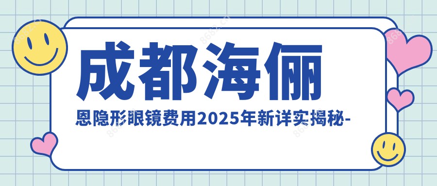 成都海俪恩隐形眼镜费用2025年新详实揭秘-成都新视界眼科医院/成都东区爱尔眼科医院海俪恩隐形眼镜价目表(费用)