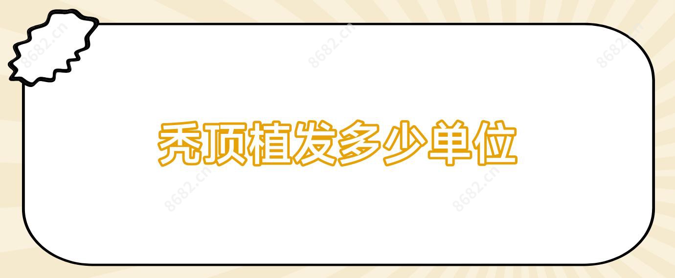 秃顶植发多少单位