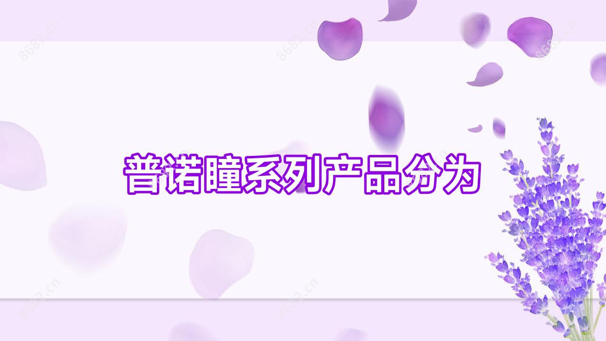 普诺瞳系列产品分为