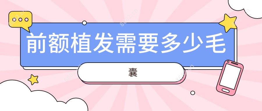 前额植发需要多少毛囊