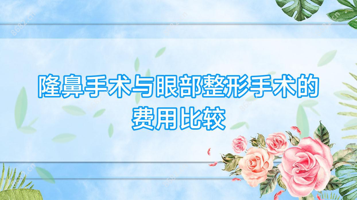 隆鼻手术与眼部整形手术的费用比较