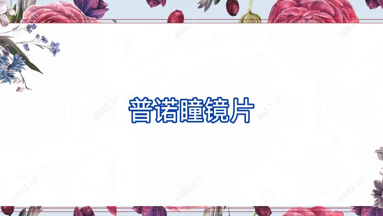 普诺瞳镜片