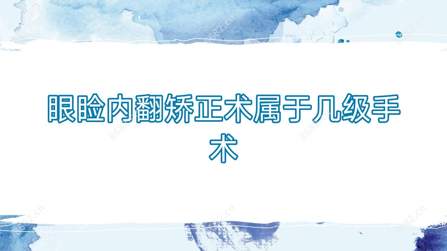 眼睑内翻矫正术属于几级手术