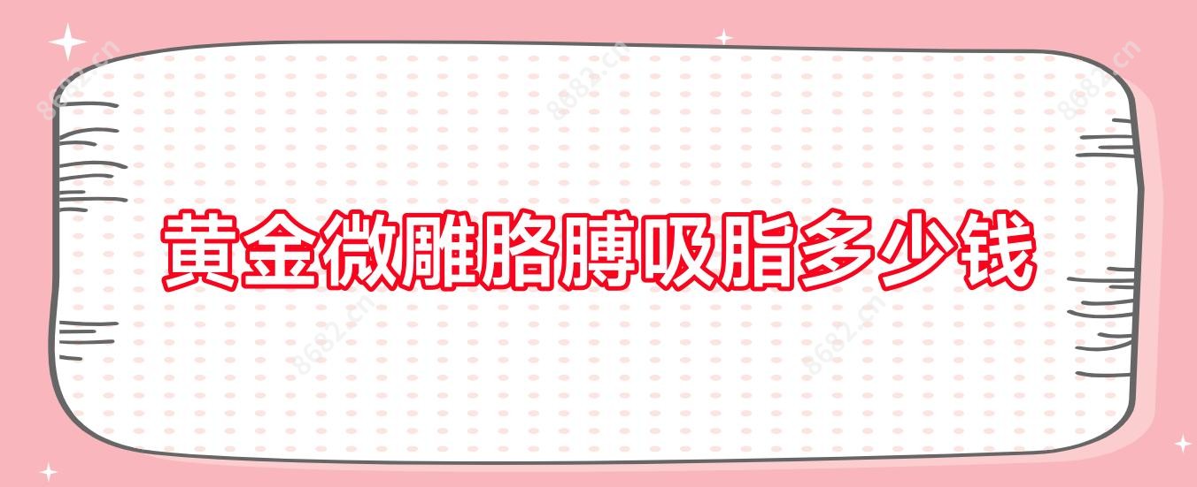 黄金微雕胳膊吸脂多少钱