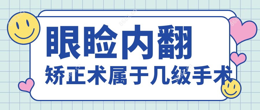 眼睑内翻矫正术属于几级手术