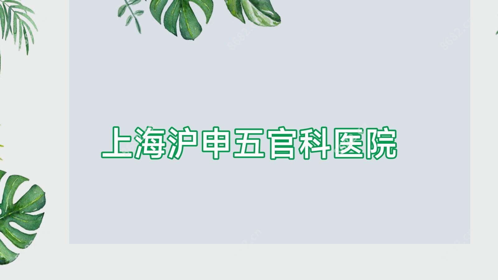 上海沪申眼鼻科医院