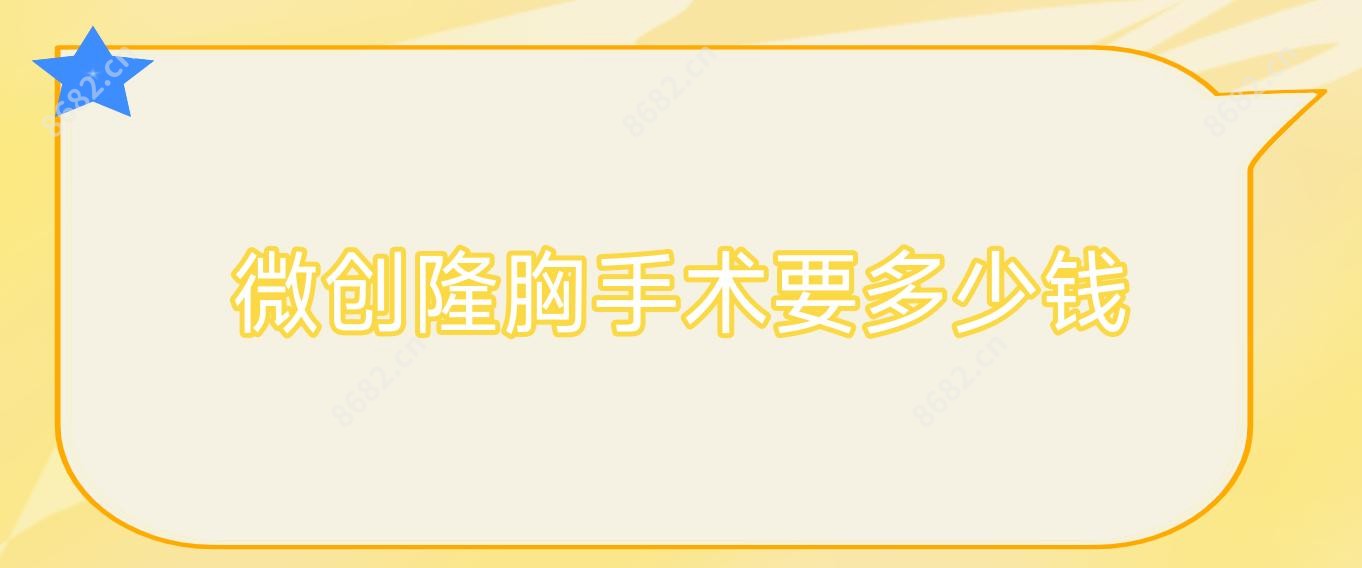 微创隆胸手术要多少钱