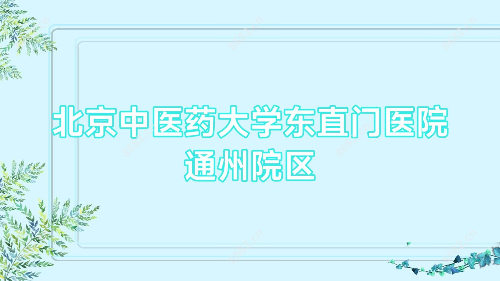 北京中医药大学东直门医院通州院区