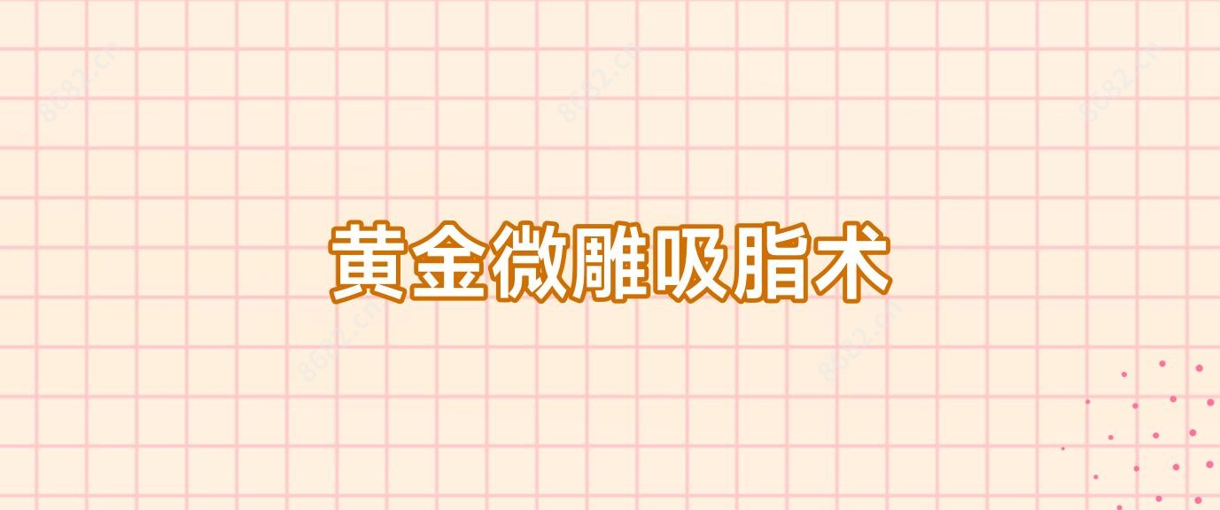 黄金微雕吸脂术
