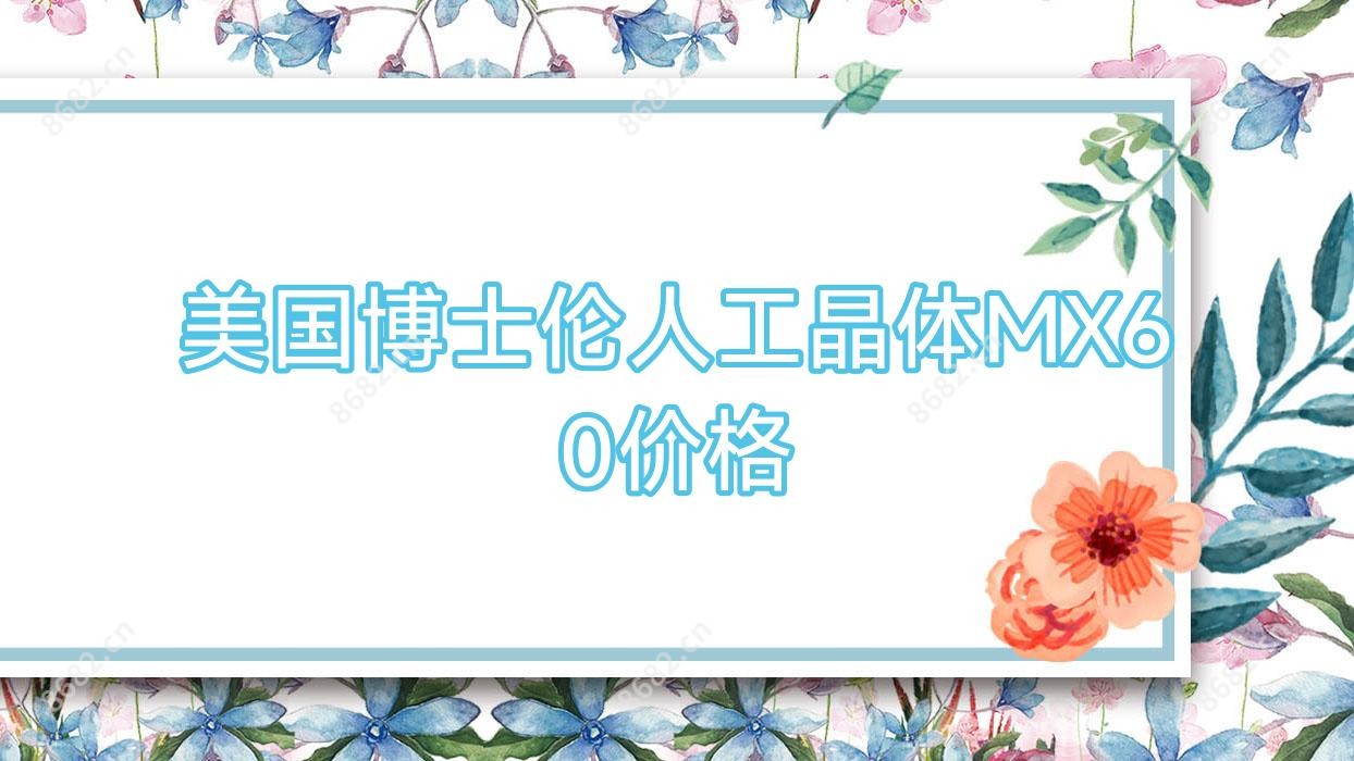 美国博士伦人工晶体MX60价格