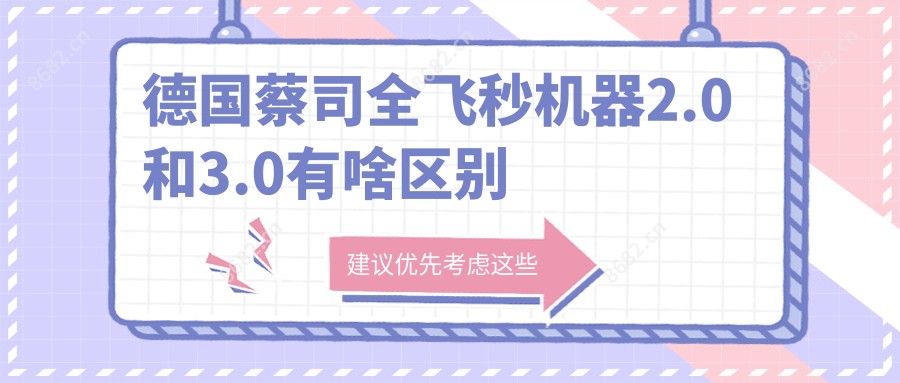 德国蔡司全飞秒机器2.0和3.0有啥区别