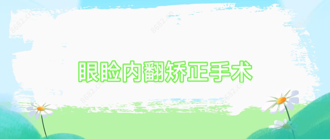 眼睑内翻矫正手术