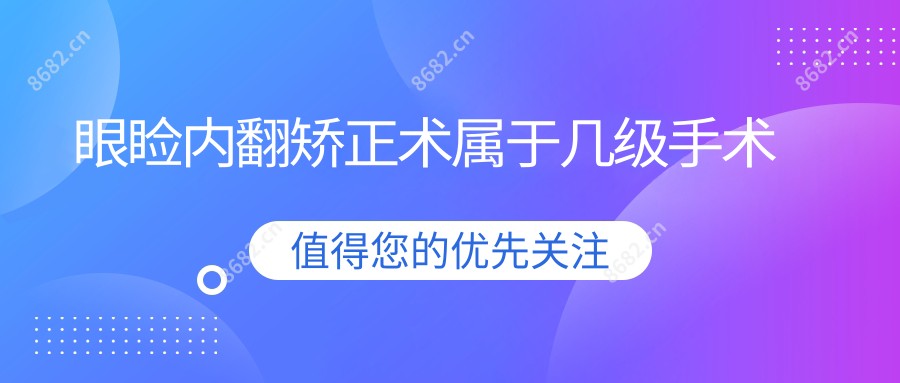 眼睑内翻矫正术属于几级手术