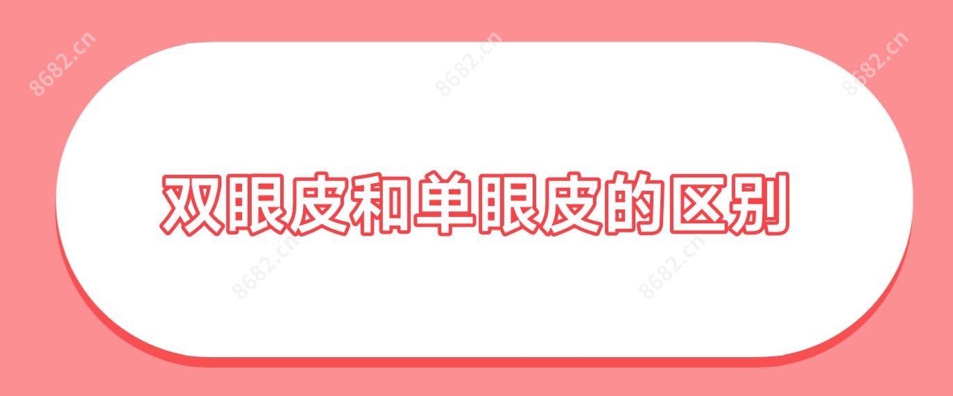 双眼皮和单眼皮的区别
